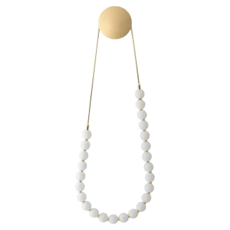 Nova Luce Vägglampa <strong>Perla</strong>  Guld, Vit