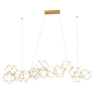 Nova Luce Hängande Lampa <strong>Nebula Beta</strong>  Guld XL