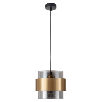 Nova Luce Hängande Lampa <strong>Sianna</strong>  Mörkgrå, Guld