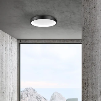 Nova Luce Taklampa Albi Svart Ø 60 cm