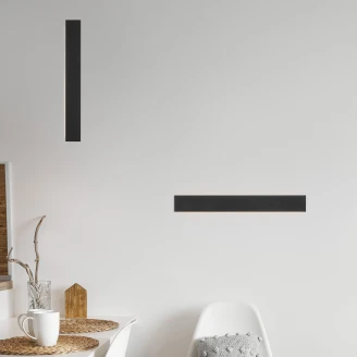 Nova Luce Vägglampa <strong>Seline</strong>  Svart 60 cm