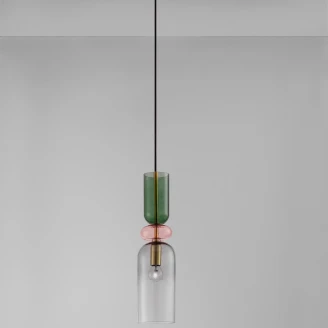 Nova Luce Hängande Lampa <strong>Murano Delta</strong>  Grå Rund S