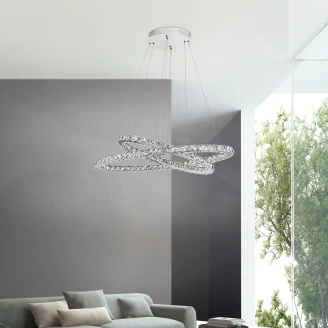 Nova Luce Hängande Lampa <strong>Celine</strong>  Krom M