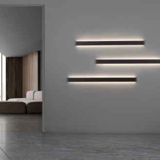 Nova Luce Vägglampa <strong>Seline</strong>  Svart 120 cm