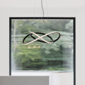 Nova Luce Hängande Lampa <strong>Amara</strong>  Svart Ø 56 cm