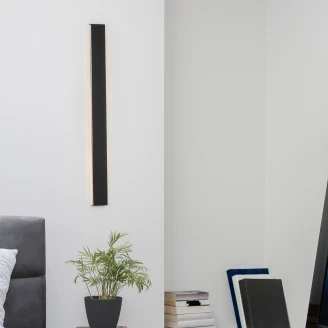 Nova Luce Vägglampa <strong>Seline</strong>  Svart 90 cm