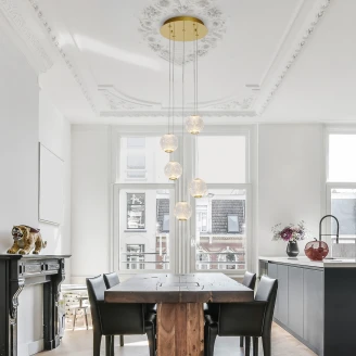 Nova Luce Hängande Lampa <strong>Brillante</strong>  Guld 5 Ljuskällor