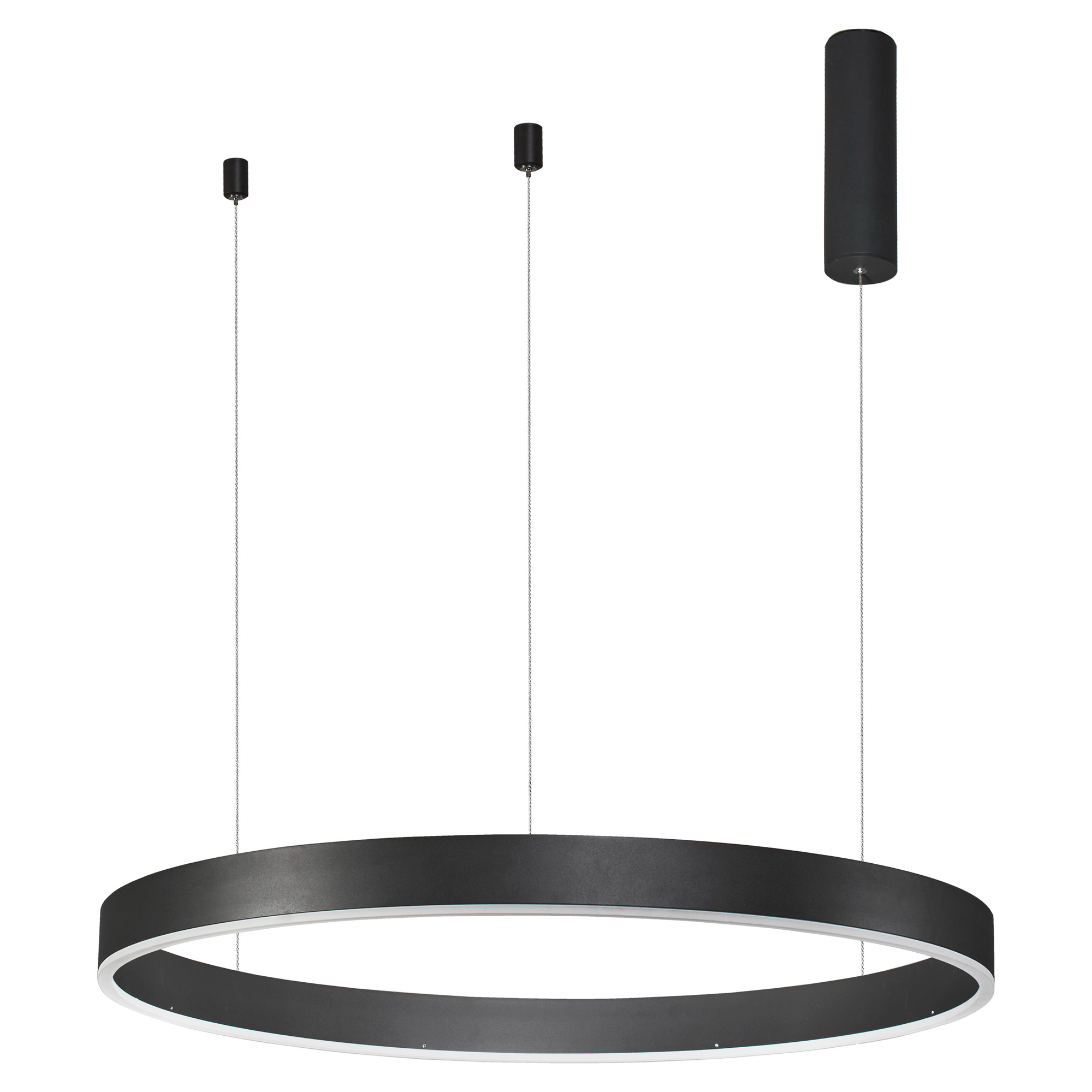 Nova Luce Hängande Lampa Motif Svart Ø 80 cm med Fjärrkontroll