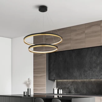 Nova Luce Hängande Lampa <strong>Cantria</strong>  Svart, Guld