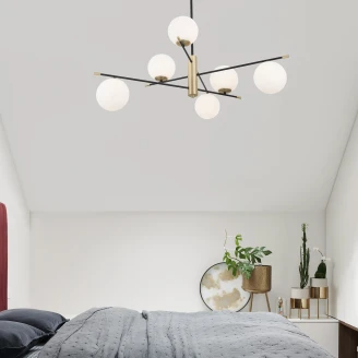Nova Luce Hängande Lampa Git Guld, Vit
