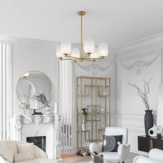 Nova Luce Hängande Lampa Balor Mässingsguld