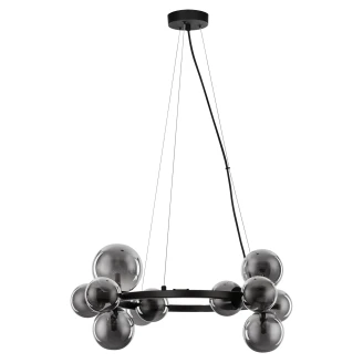 Nova Luce Hängande Lampa <strong>Odillia</strong>  Svart, Grå Ø 65 cm