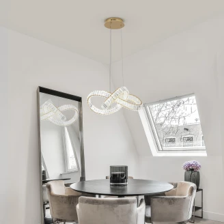 Nova Luce Hängande Lampa Conceto Guld Ø 60 cm