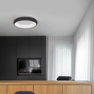 Nova Luce Taklampa Albi Svart Ø 40 cm