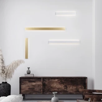 Nova Luce Vägglampa Seline Vit 60 cm