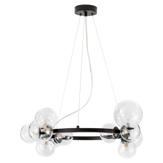 Nova Luce Hängande Lampa <strong>Odillia</strong>  Svart, Vit Ø 65 cm