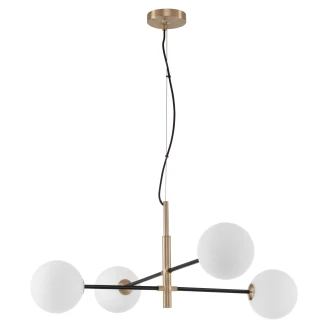 Nova Luce Hängande Lampa <strong>Vitra</strong>  Guld, Vit 4 Ljuskällor