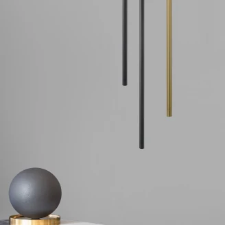 Nova Luce Hängande Lampa Elettra Svart M