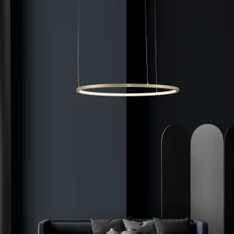 Nova Luce Hängande Lampa <strong>Tarquin</strong>  Mässingsguld Ø 60 cm