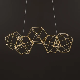 Nova Luce Hängande Lampa <strong>Nebula Beta</strong>  Guld M