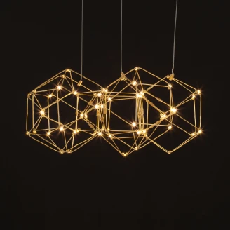 Nova Luce Hängande Lampa <strong>Nebula Beta</strong>  Guld S