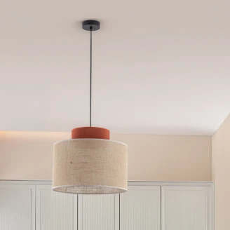 Hängande Lampa <strong>Aria Duo</strong>  Brun Matt Ø38 cm