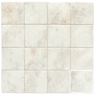Natucer Klinker Petra White Matt 12x12 cm