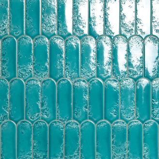 Natucer Kakel <strong>Palmetto</strong>  Acquamarine Blank 7x20 cm