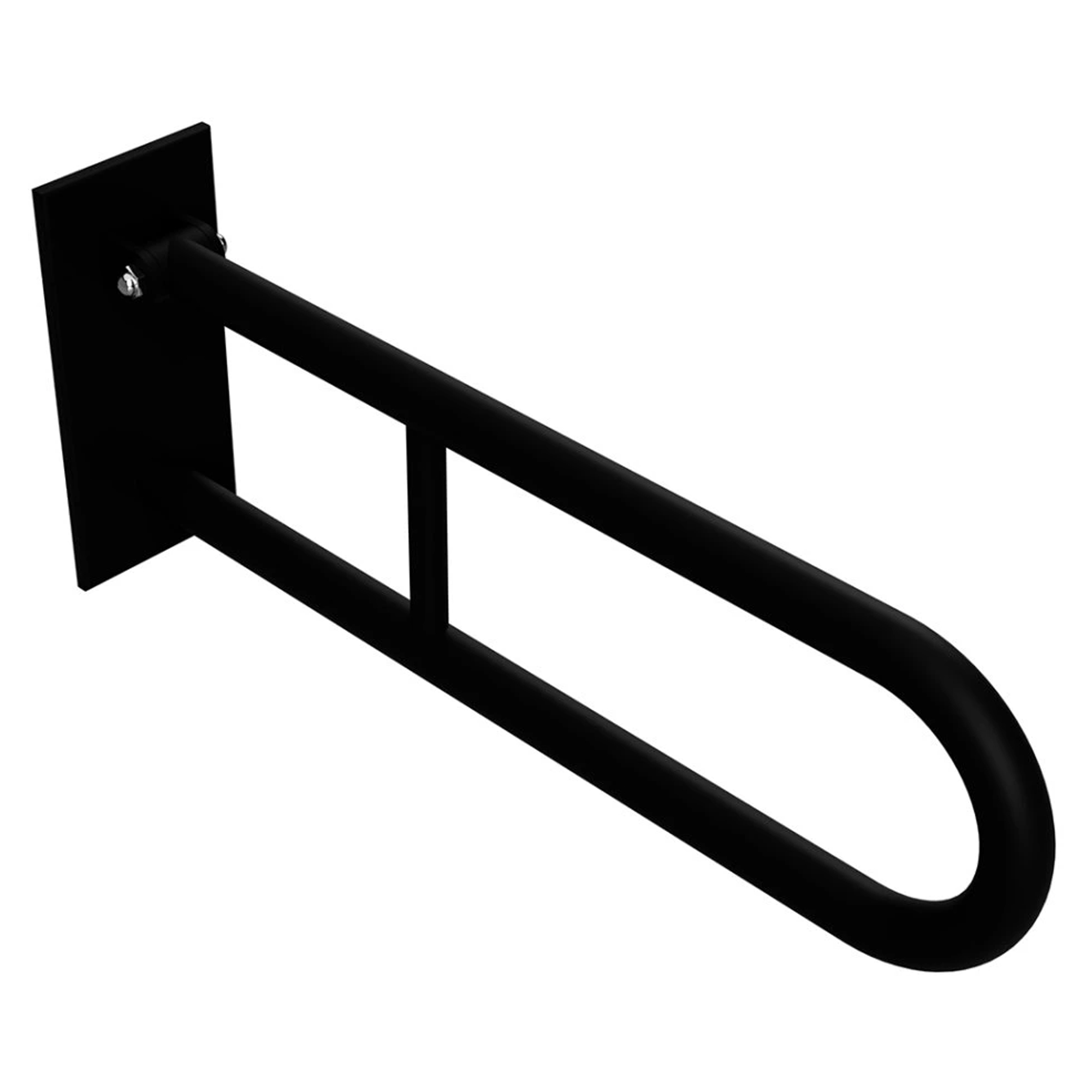 Stödhandtag Handikappanpassad Help 60 cm Dubbel Svart Matt