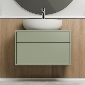 Desiva Tvättställsskåp <strong>Benni</strong>  Kall Oliv 70x45 cm