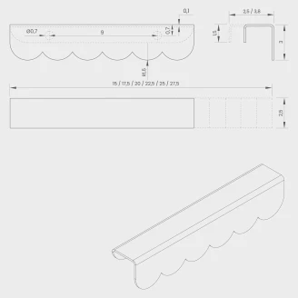 <strong>Desiva Handtag</strong>  Frill Hallon 1 st