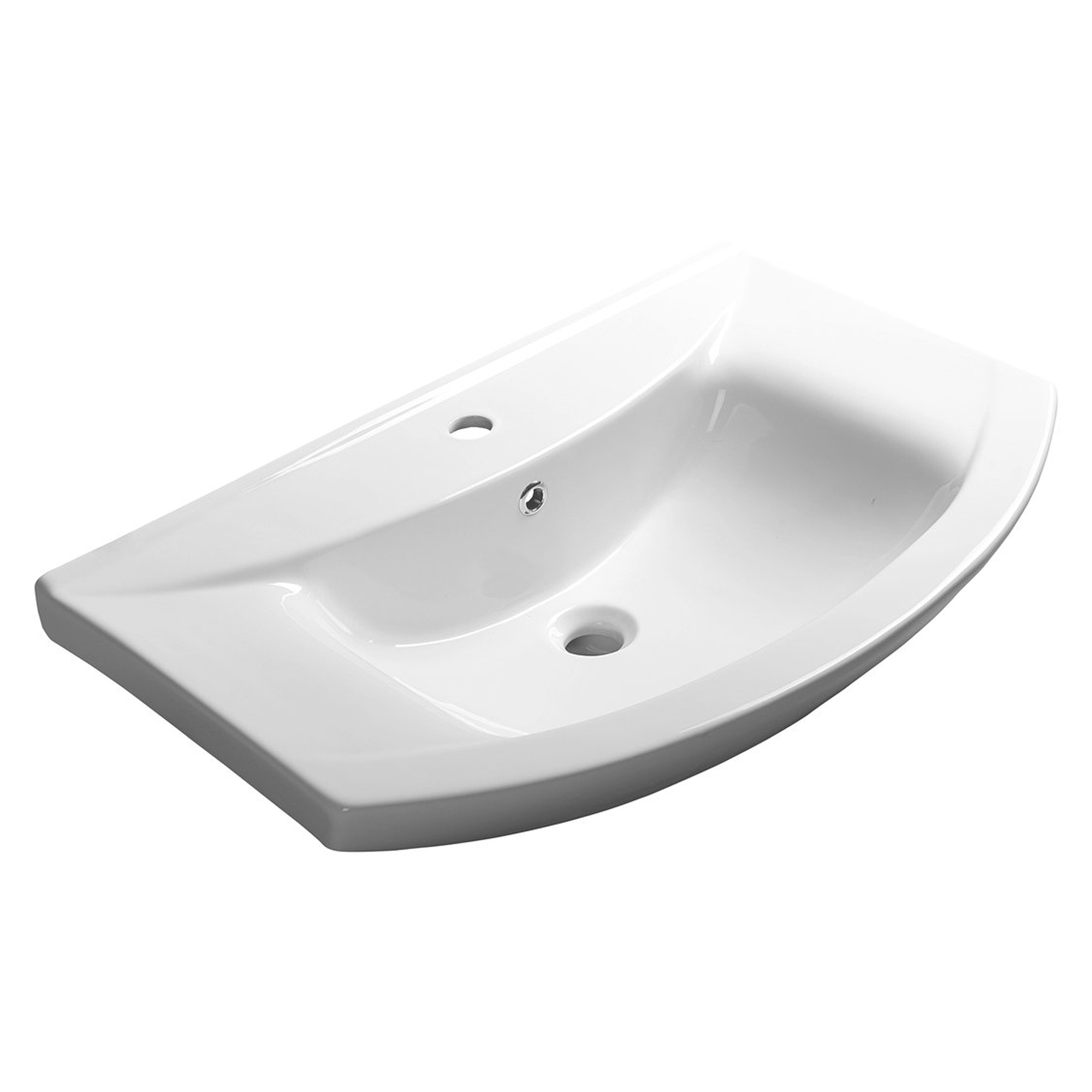 Tvättställ Altera Vit Blank 75x49 cm