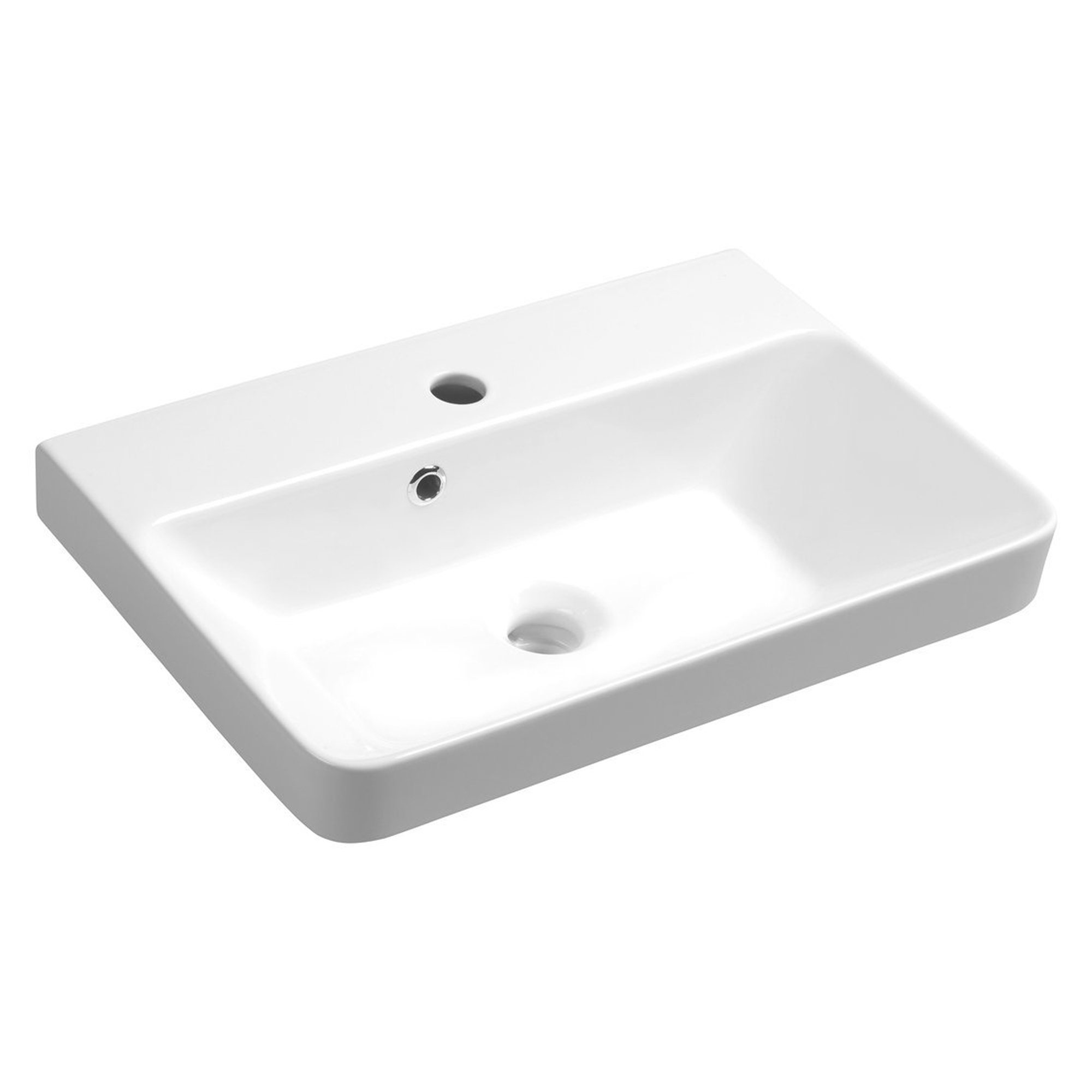 Tvättställ Vionte Vit Blank 55x37 cm