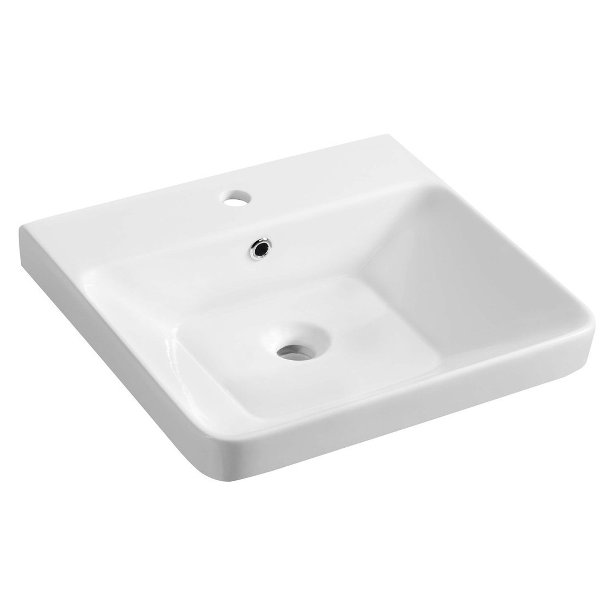 Tvättställ Vionte Vit Blank 50x46 cm