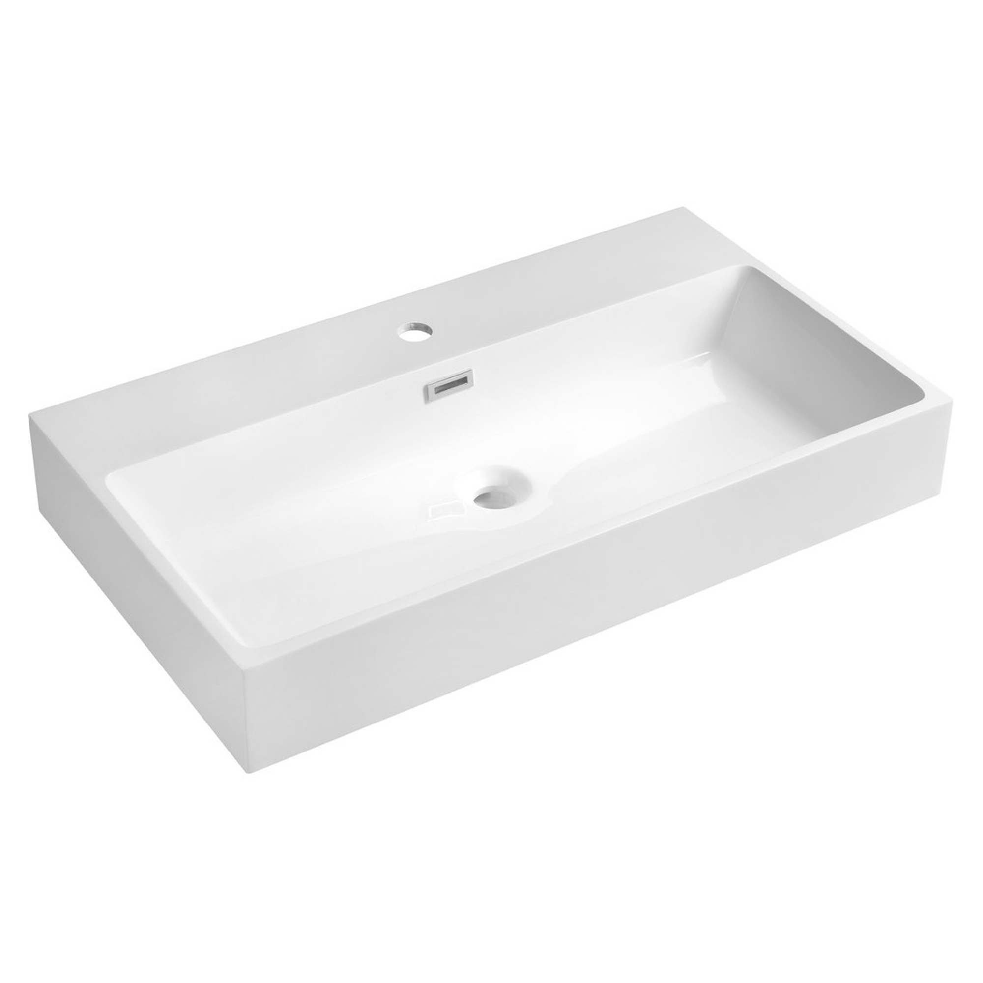 Tvättställ Navia Vit Blank 80x46 cm