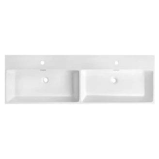 Dubbelt Servant <strong>Navia</strong>  Hvit Blank 140x46 cm