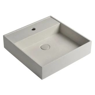 Betong Tvättställ <strong>Calari</strong>  Beige Matt 46x46 cm