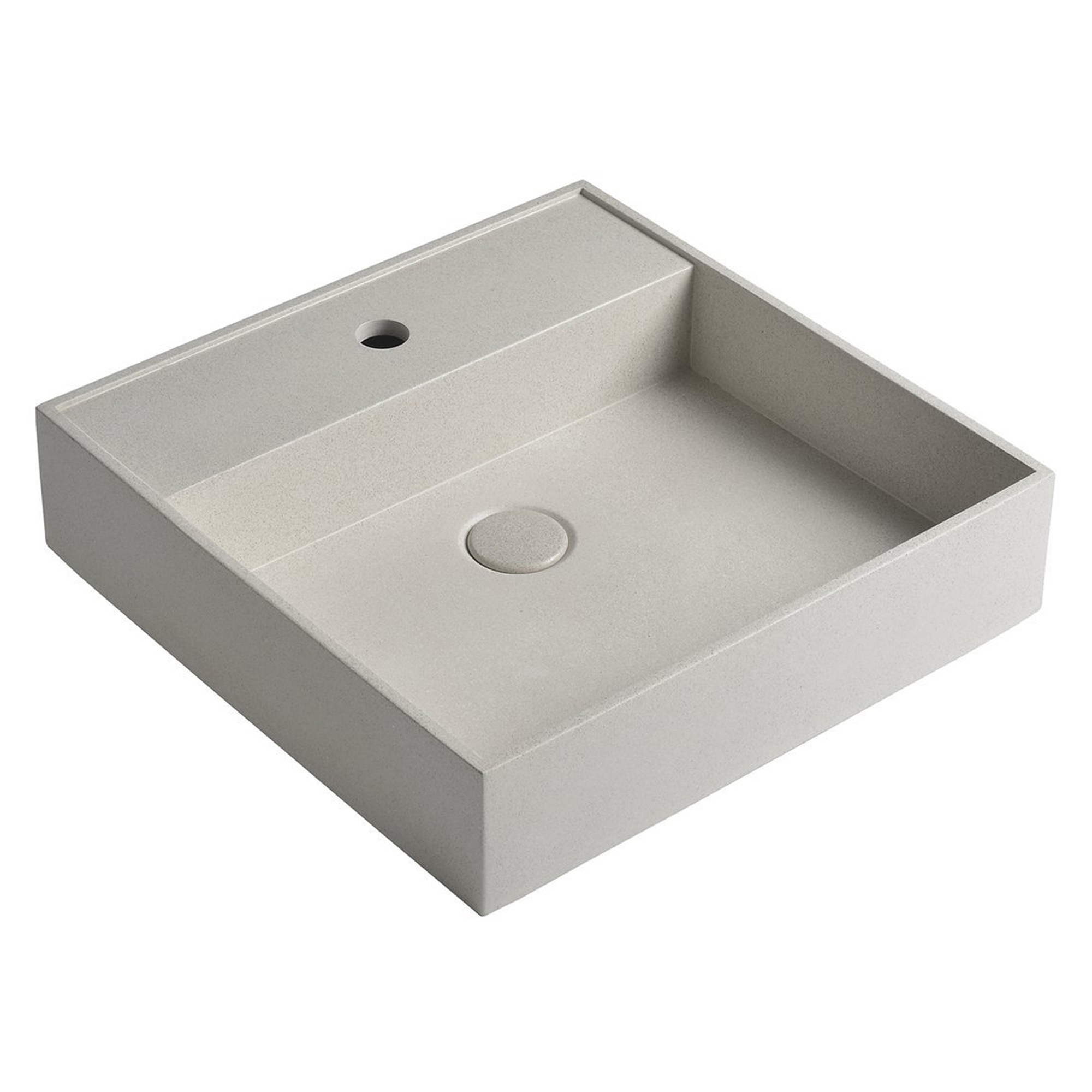 Betong Tvättställ Calari Beige Matt 46x46 cm