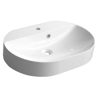 Tvättställ <strong>Serica</strong>  Oval Vit Blank 63x43 cm
