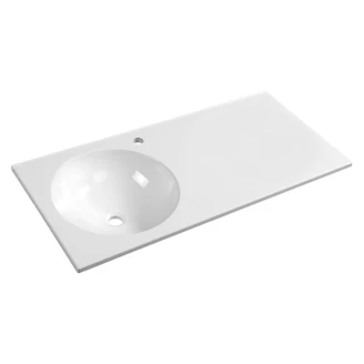 Tvättställ <strong>Zantia</strong>  Vit Blank 100x47 cm Vänster