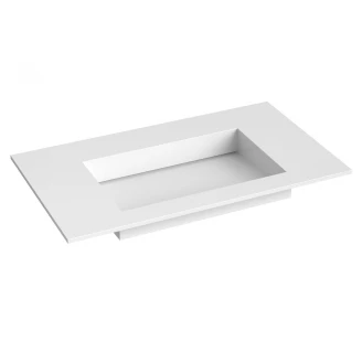 Tvättställ <strong>Corian N</strong>  Vit Matt 80 cm