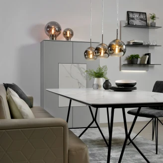 Villeroy & Boch Taklampa Tokio Glas Rök Blank