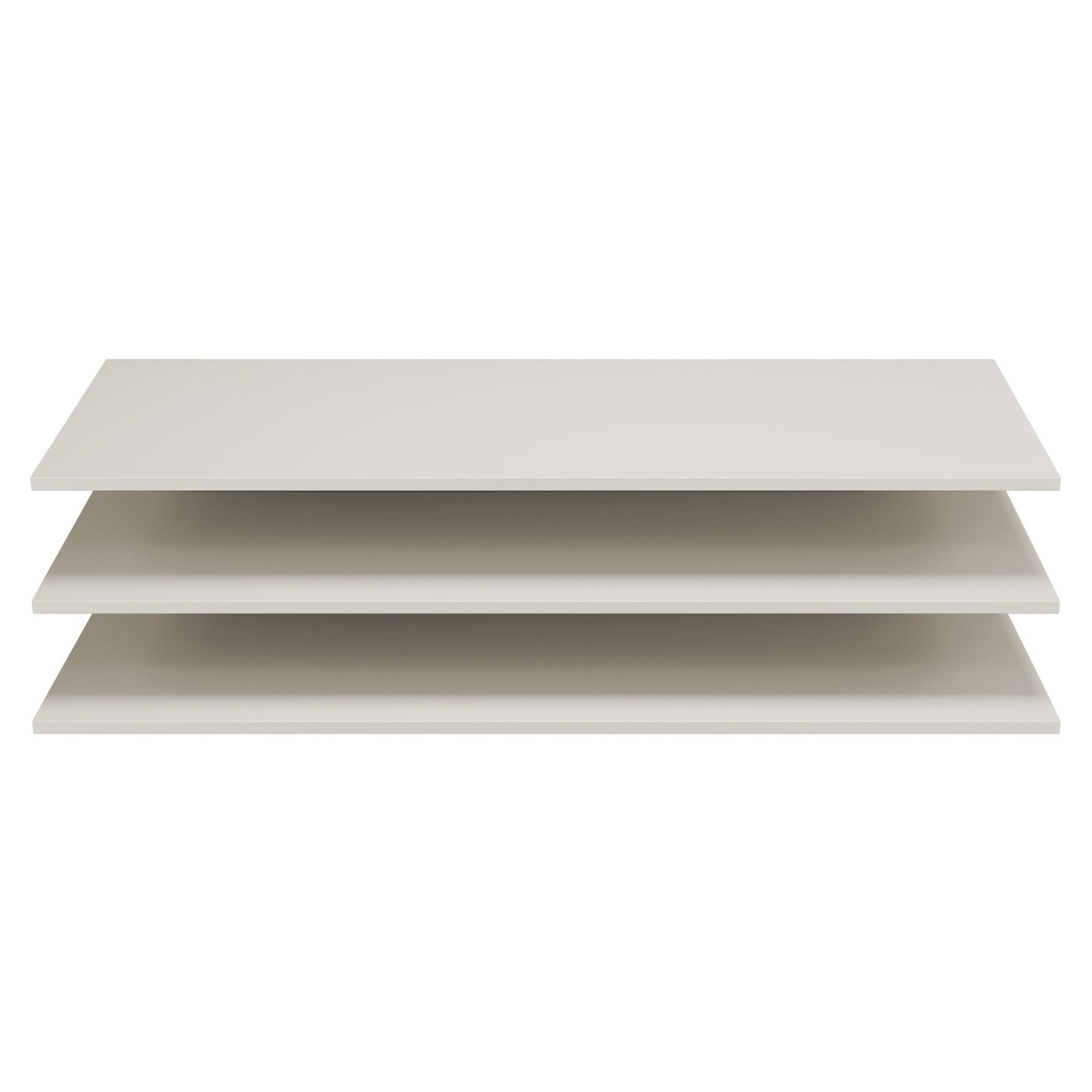 Woood Set med Vägghylla 3 st Shelf Beige