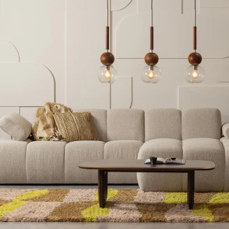 Woood Soffa Höger <strong>Mojo</strong>  Beige 285 cm