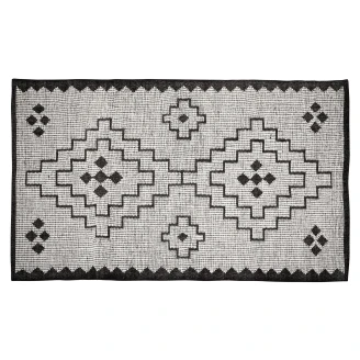 Woood Matta <strong>Omari</strong>  Beige, Svart 160x230 cm