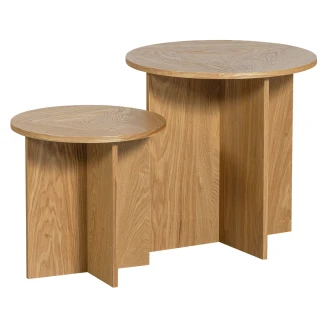 Woood Set med Sidobord 2 st <strong>Lina Beta</strong>  Beige