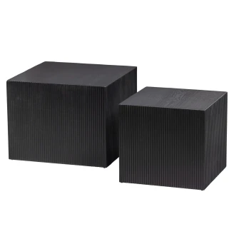 Woood Set med Sidobord 2 st <strong>Sanne</strong>  Svart