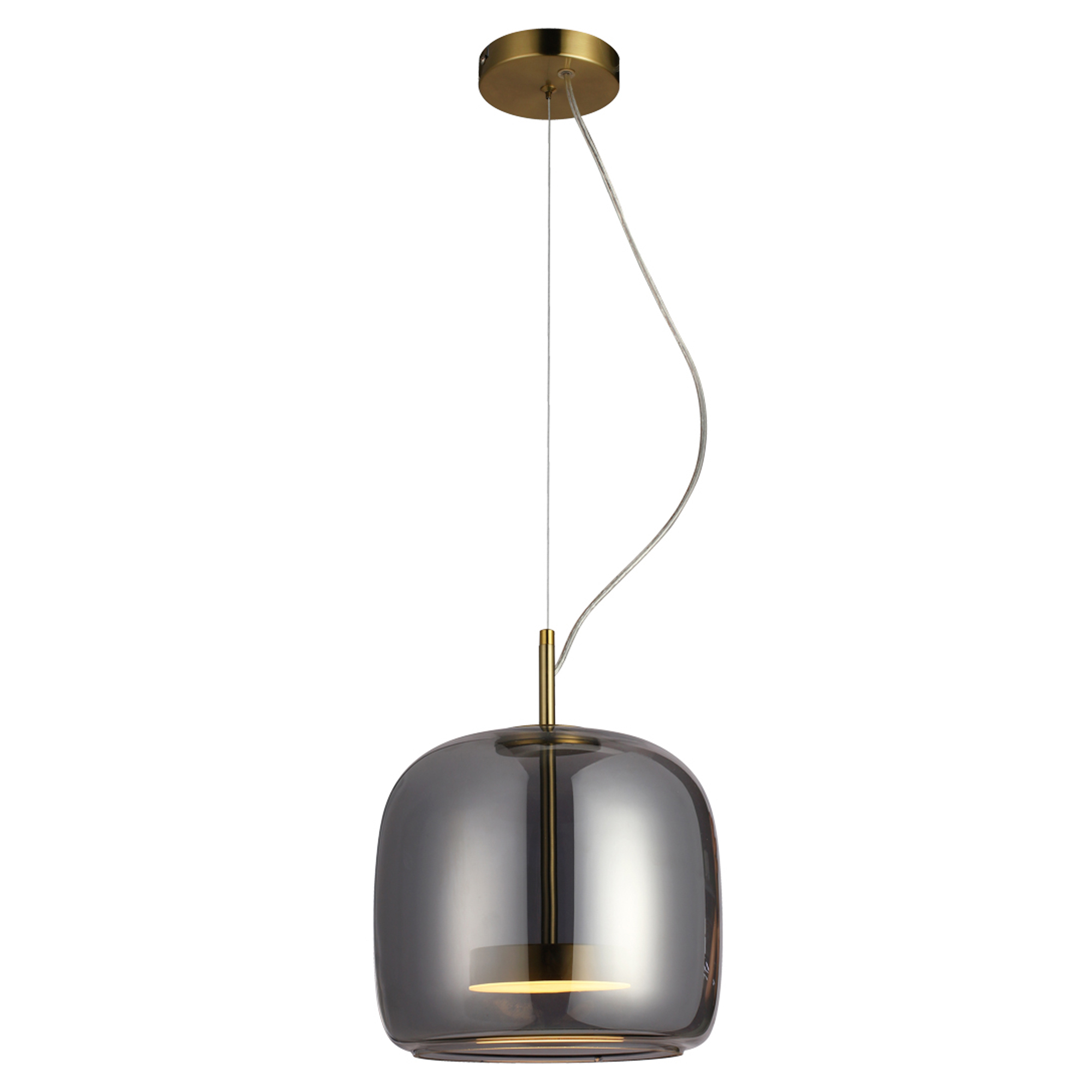 Hängande Lampa Aurelio S Guld, Rök Blank