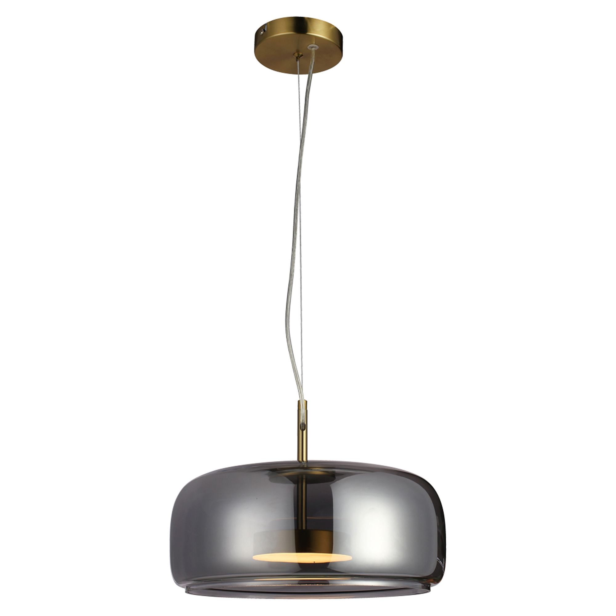 Hängande Lampa Aurelio M Guld, Rök Blank