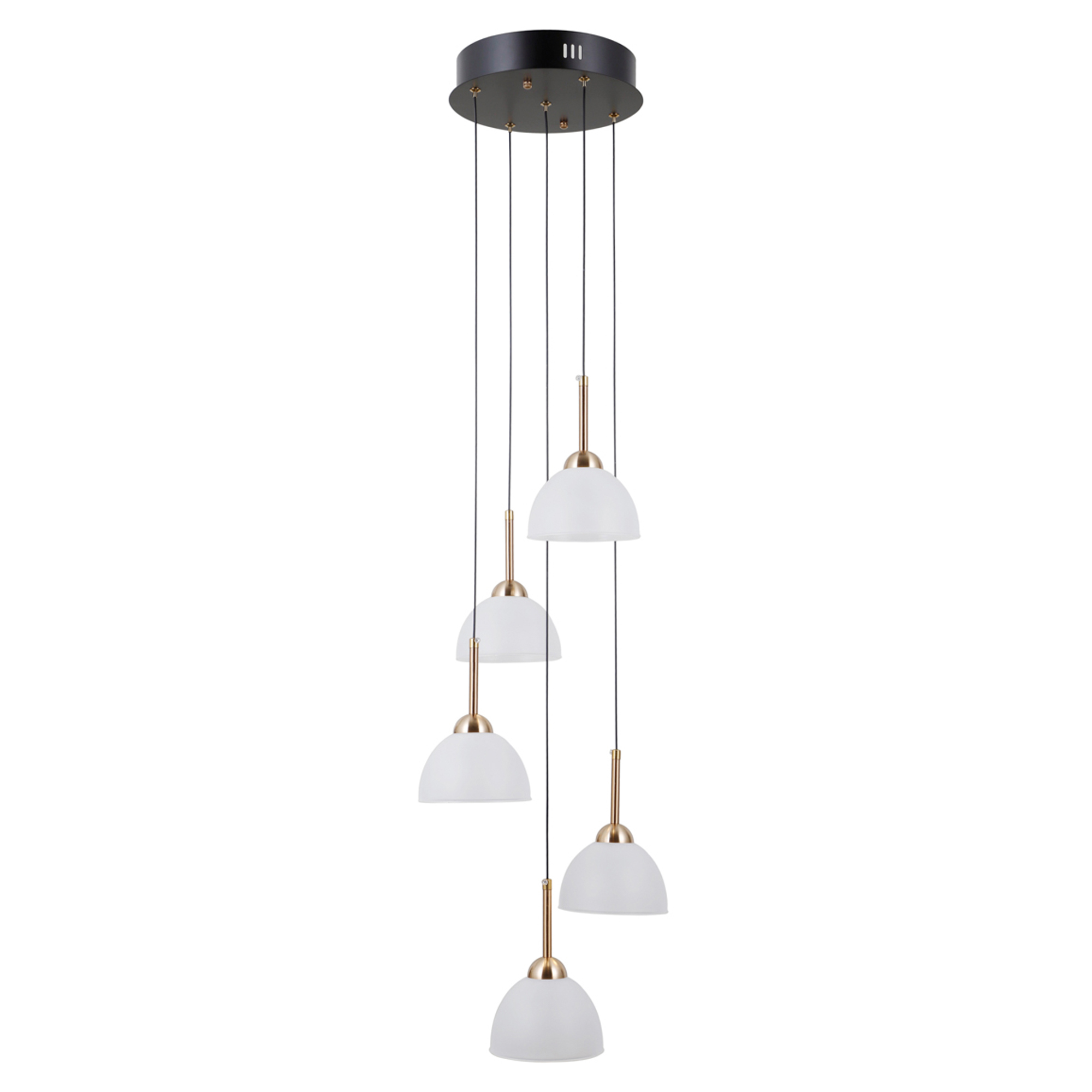 Hängande Lampa Olivara Penta Svart, Vit Matt